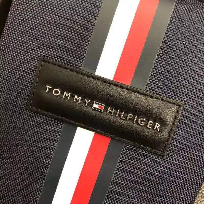 Tommy Hilfiger Navy Blue Men’s Stripe Messenger Bag #47