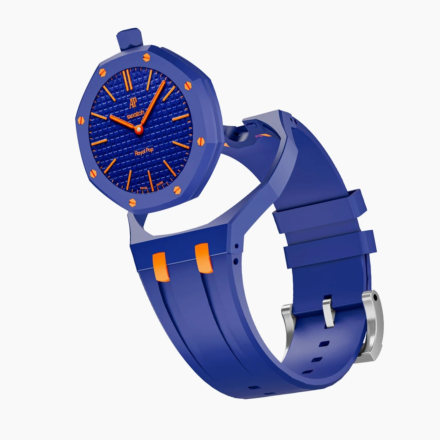 Huit Blanc Swatch x AP Royal Pop Automatic Watch & Strap