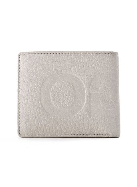 HUGO Men’s Embossed Logo Textured Wallet - Off-White #6