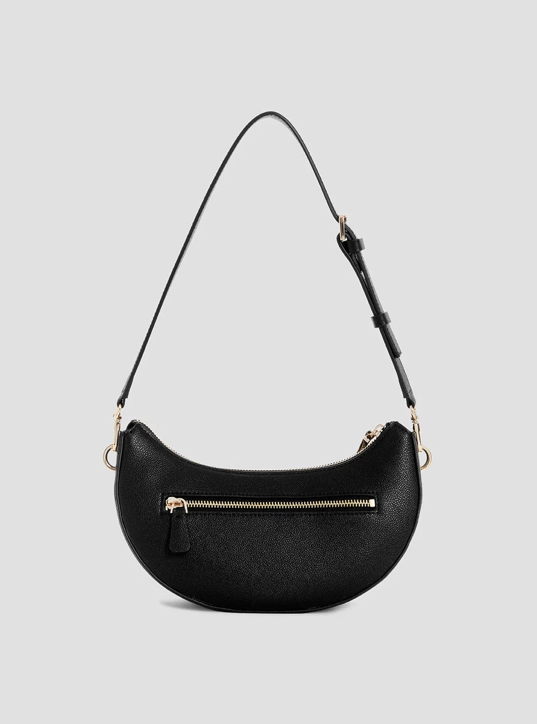 Guess Midnight Black Crescent Hobo Bag #173