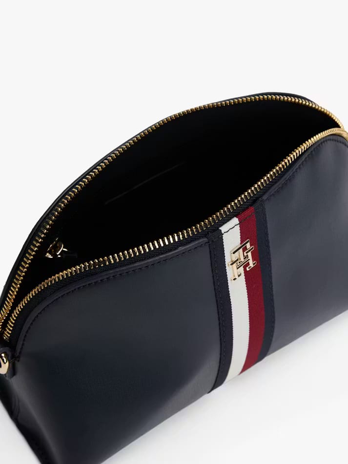 Tommy Hilfiger Dome Crossbody Bag – Navy Blue, Signature Global Stripe Design #8