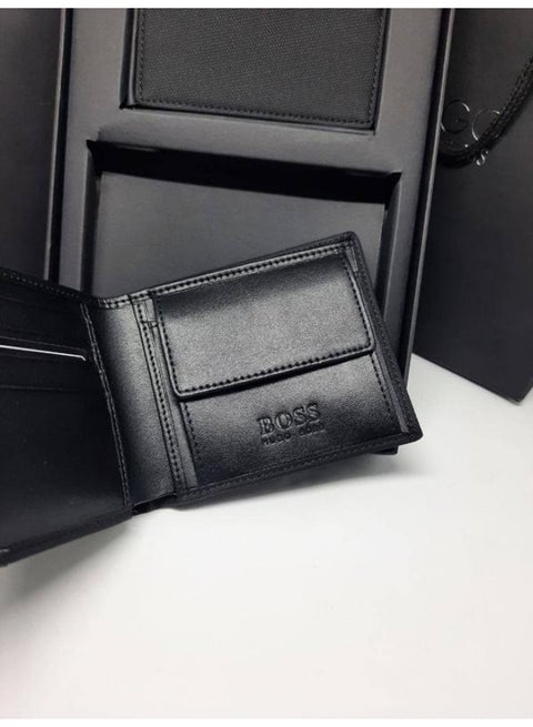 BOSS Men's Set: Textured Bi-Fold Wallet & Slim Card Holder #2