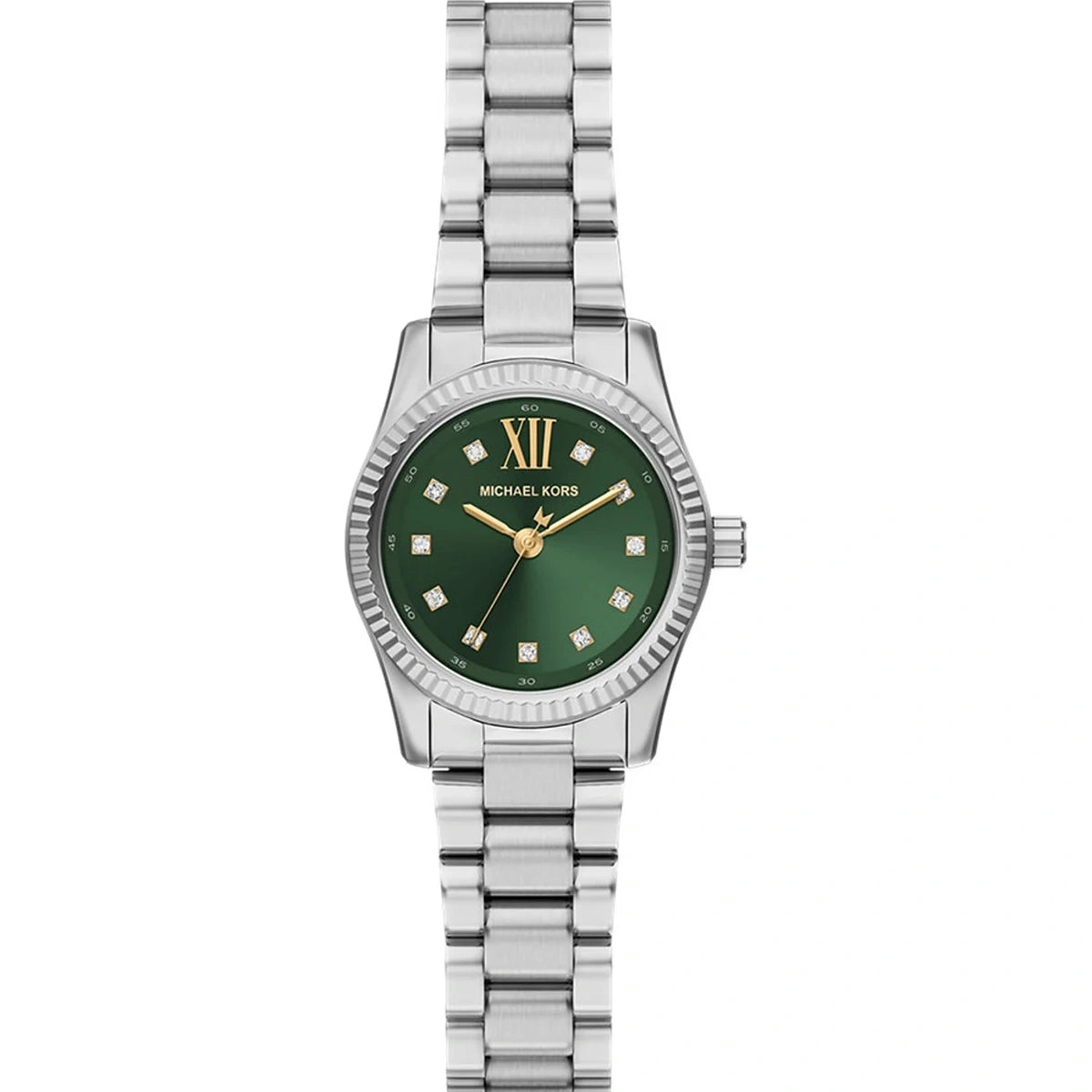 Michael Kors Lennox Silver-Tone Green Dial | Model MK7580