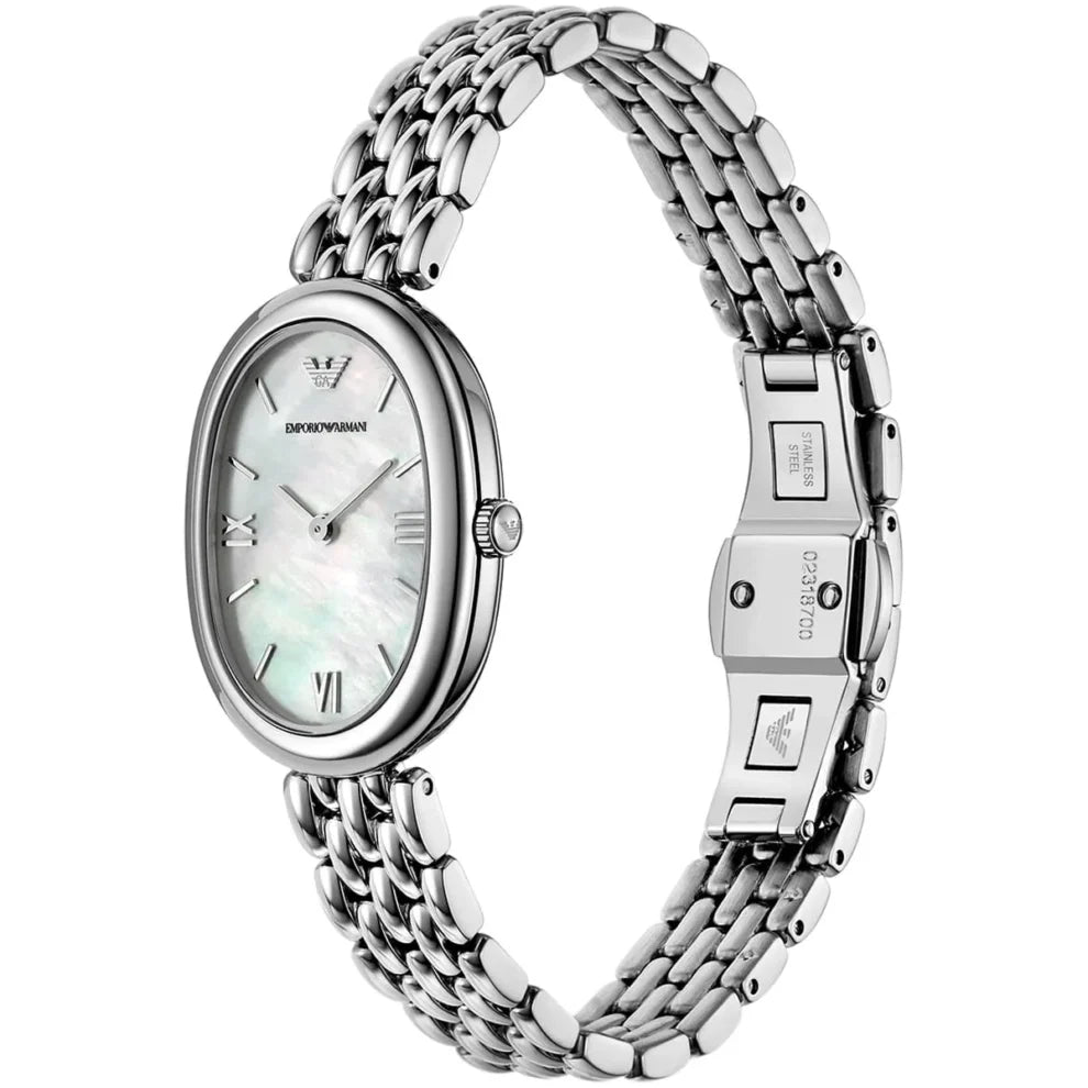Emporio Armani Ladies' Silver-Tone Watch | Model AR11706