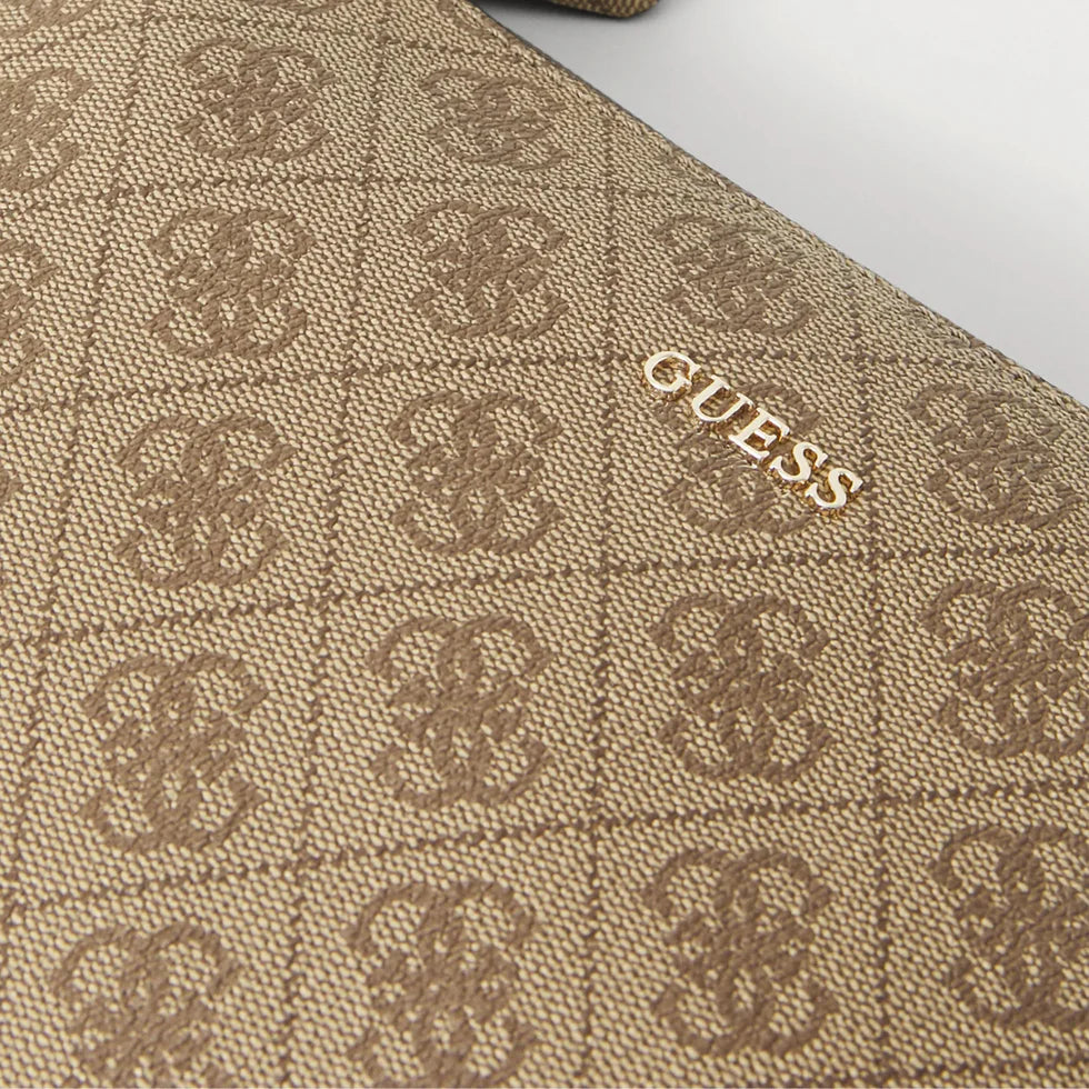 Guess Signature Brown Monogram 3-in-1 Tote Set #12
