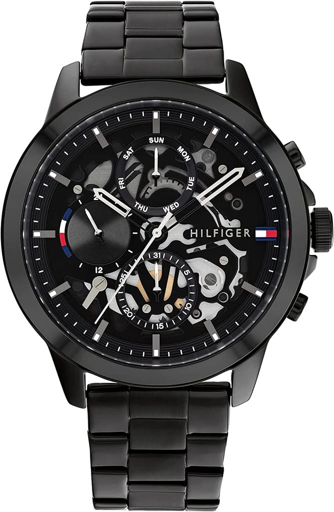 Tommy Hilfiger Lars Black Skeleton | Model TH1710478