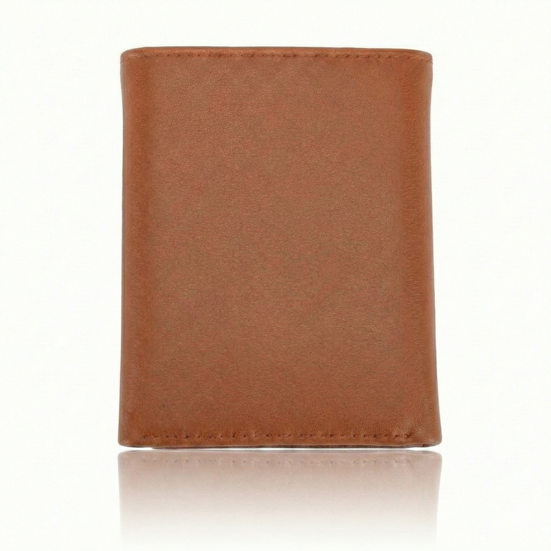 TH Camel Leather Trifold Wallet for Men – Model #2