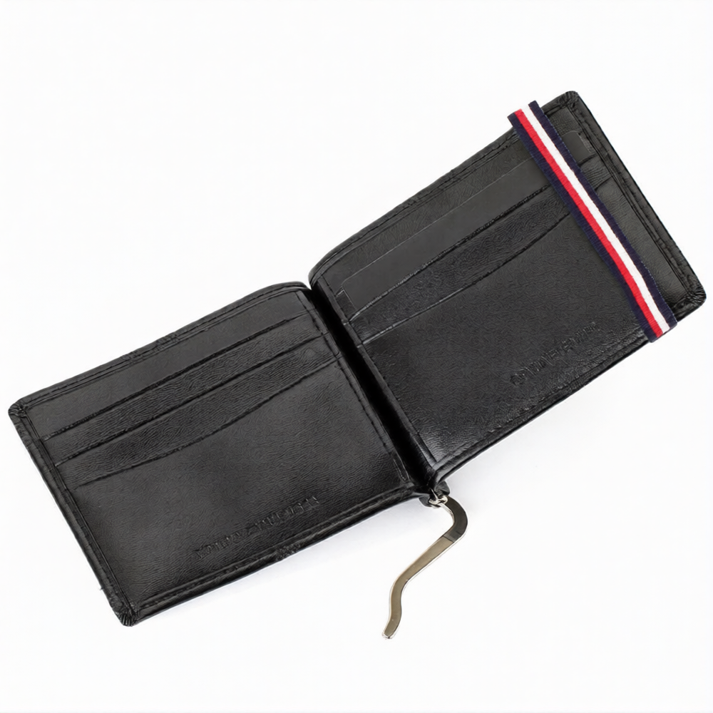 Tommy Hilfiger Men’s Monogram Money Clip Wallet #1