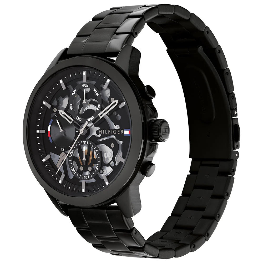 Tommy Hilfiger Lars Black Skeleton | Model TH1710478