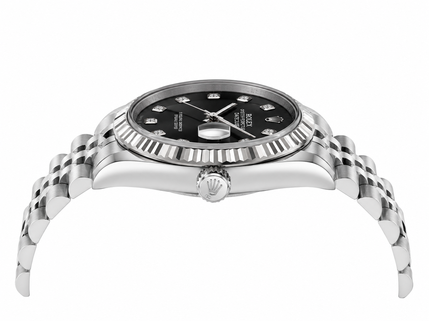 Luxury Rolex Datejust Classic Silver Edition with Black Diamond Dial Rolex-w.06