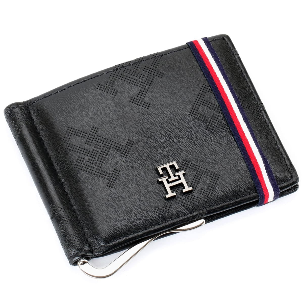 Tommy Hilfiger Men’s Monogram Money Clip Wallet #1