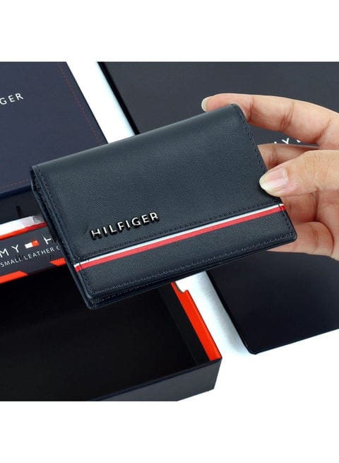 TH Navy Leather Wallet For Men #210