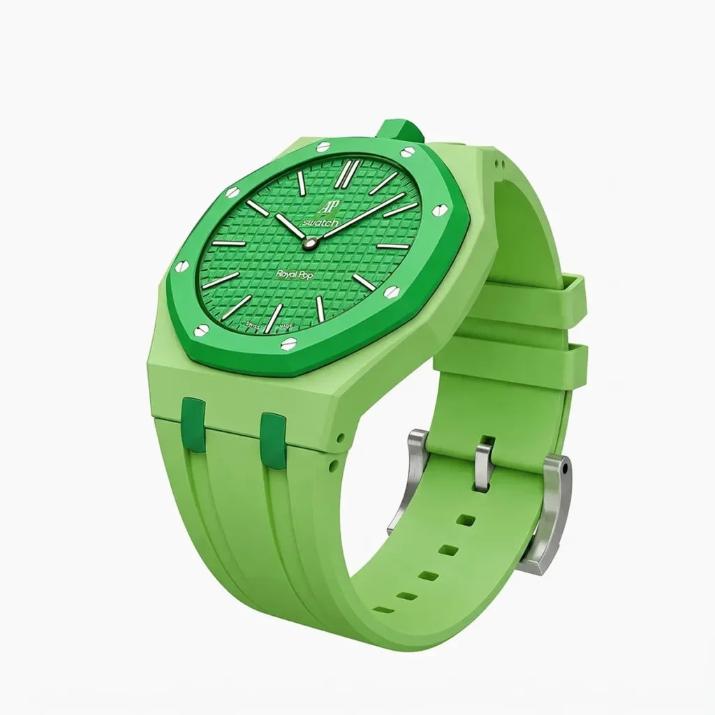 Green Eight Swatch x AP Royal Pop Automatic Watch & Strap