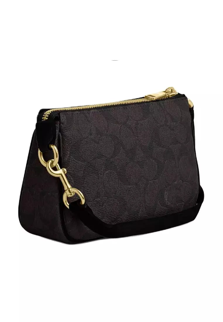 COACH Signature Canvas Small Shoulder Bag – All Black #30