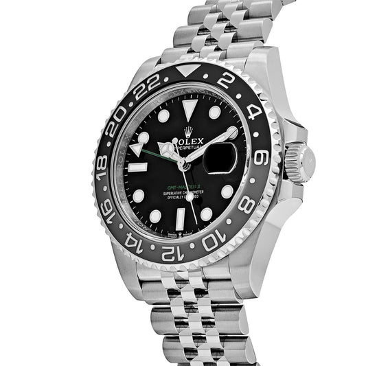 Rolex GMT-Master Watch For Men - Black & Silver
