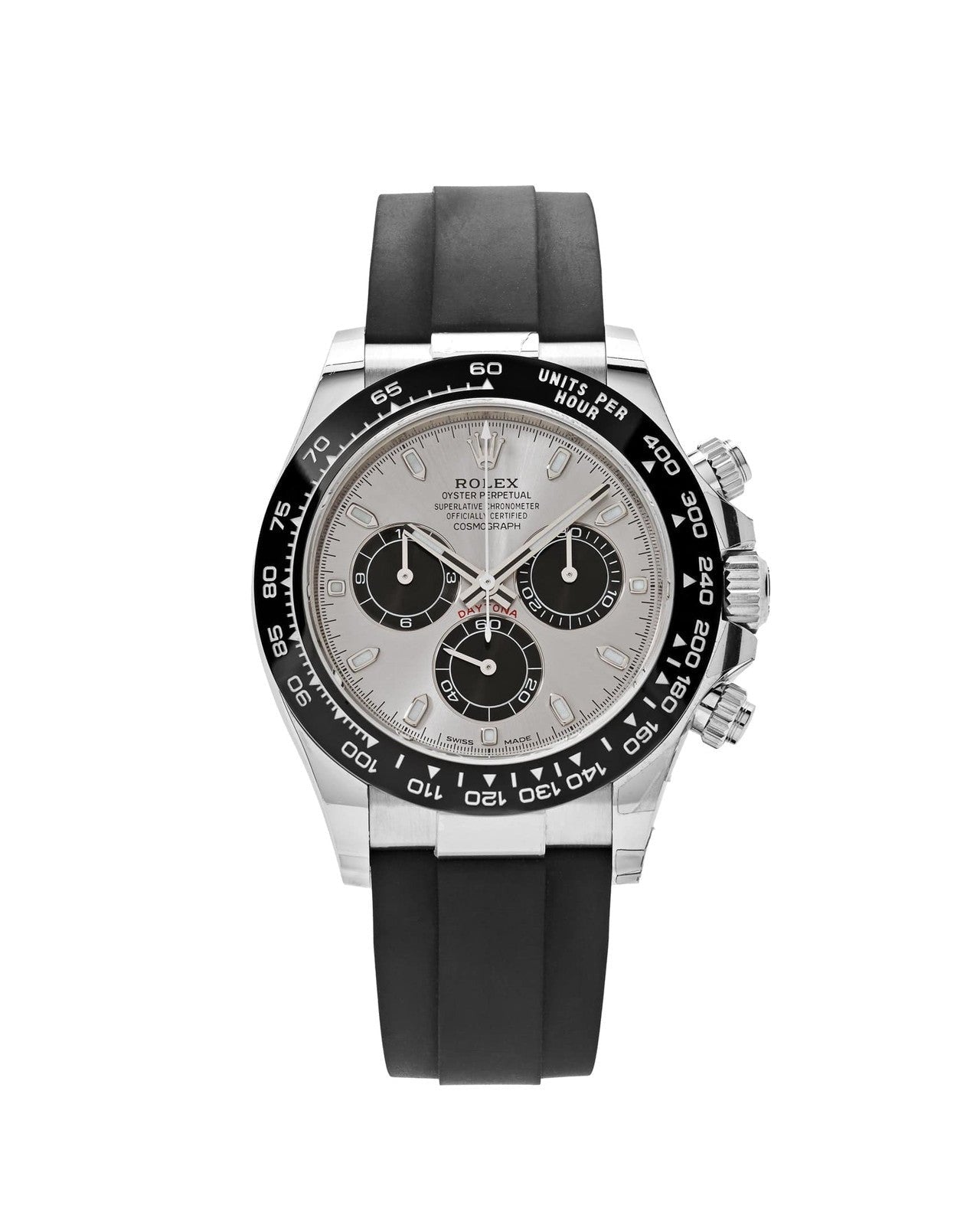 Rolex Cosmograph Daytona Watch For Men - Silver Dial