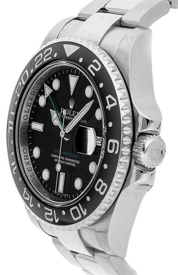 Rolex GMT-Master Watch For Men - Silver & Black
