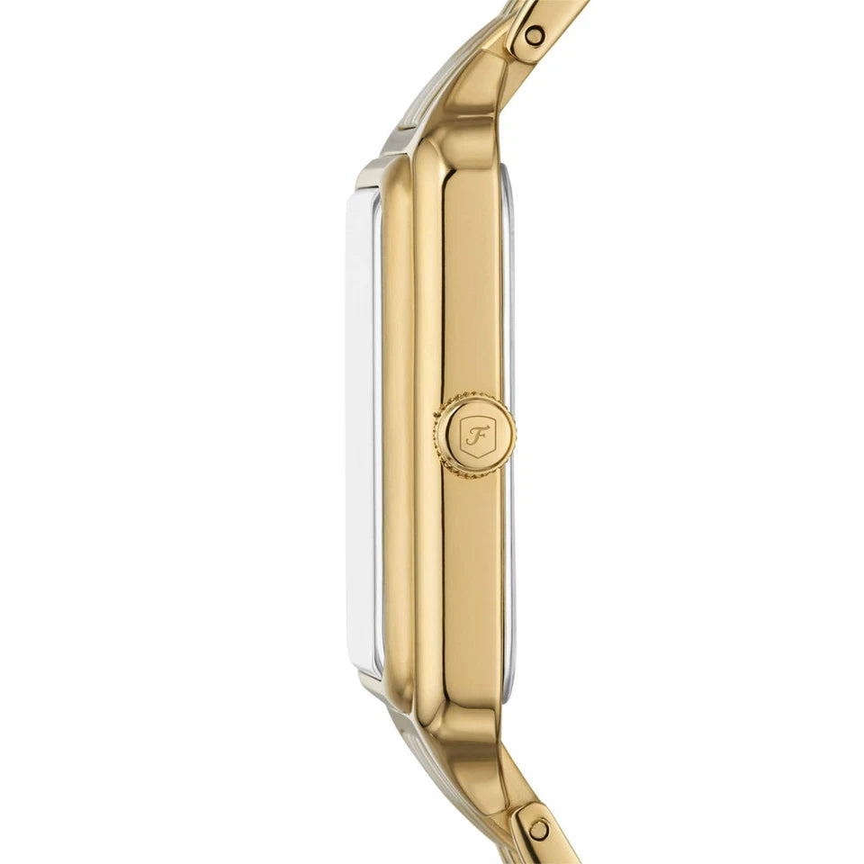 Fossil Raquel ES5304 – Gold-Tone Stainless Steel Watch with Mother-of-Pearl Dial