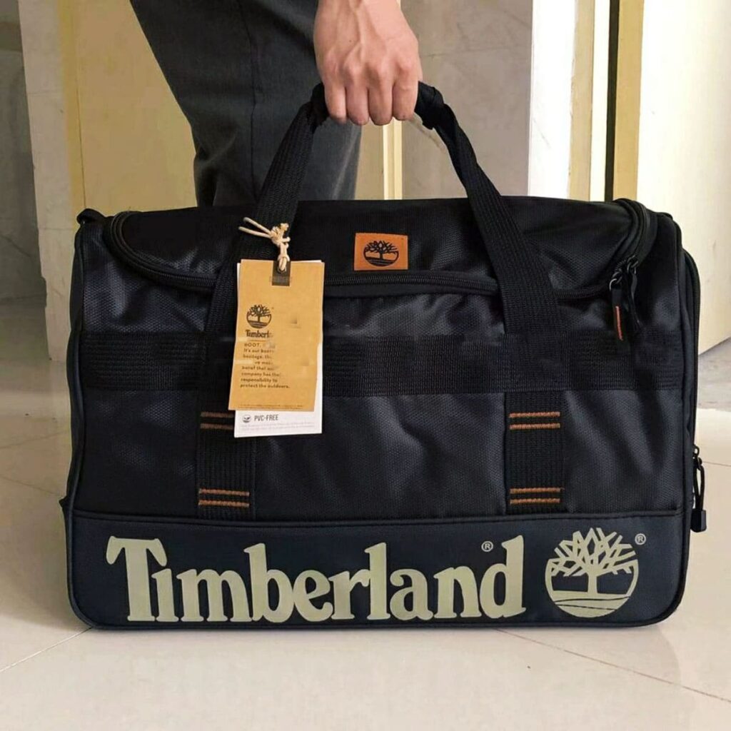 Timberland Men’s Duffel Bag – Dark Sapphire Black Travel & Gym Bag with Premium Design#02