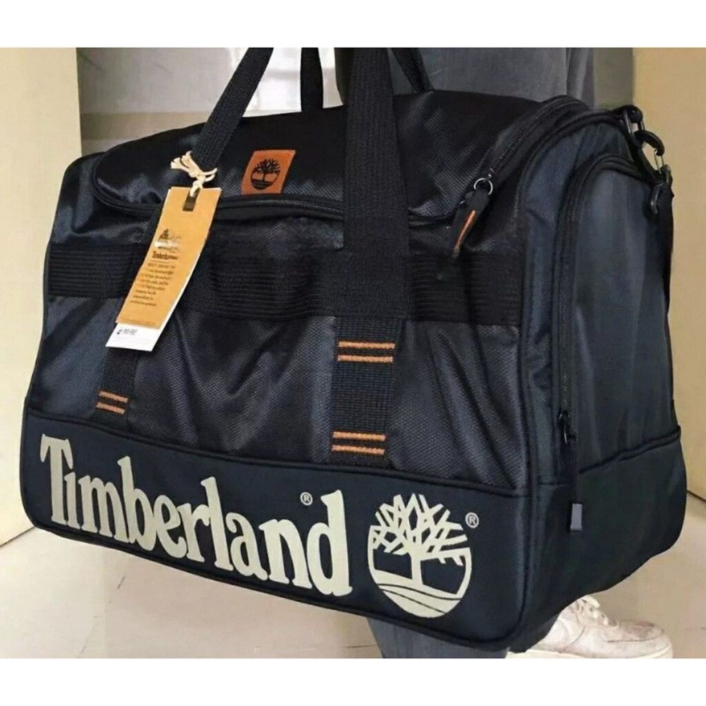Timberland Men’s Duffel Bag – Dark Sapphire Black Travel & Gym Bag with Premium Design#02