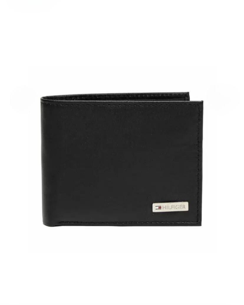 TH Black Leather Wallet For Men 30#