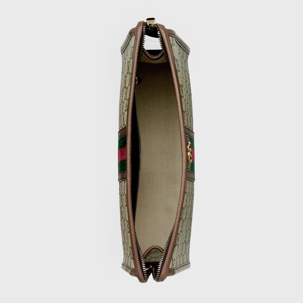 GU Monogram Brown Leather Bag