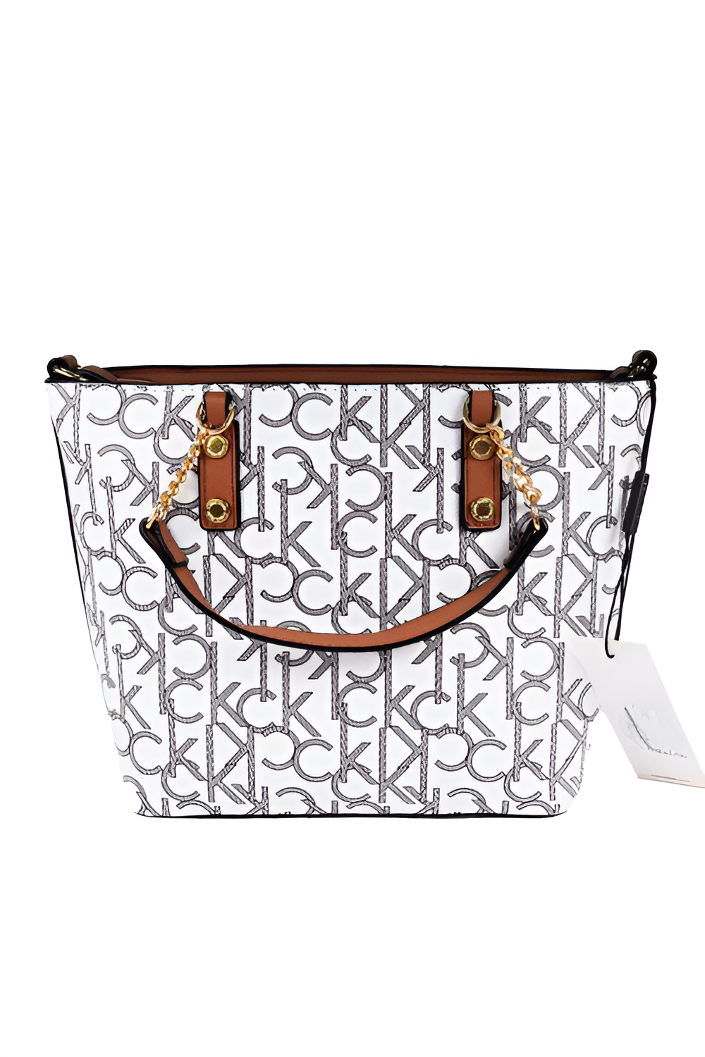 CK White Monogram Bag For Women #10