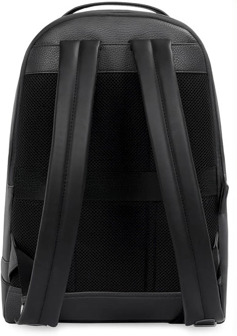 Tommy Hilfiger Black Leather Backpack For Men 47#