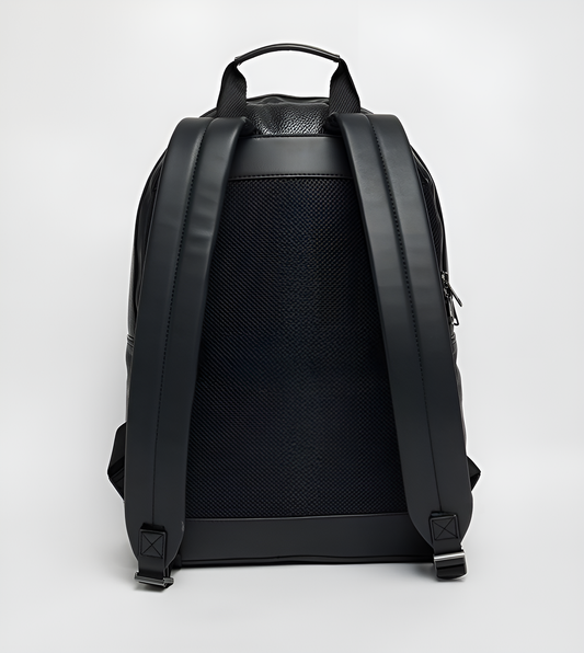 TH Black Leather Backpack For Men 48#