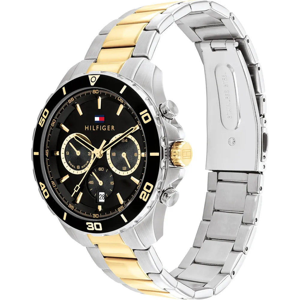 Tommy Hilfiger Men’s Watch – Model 1792095 | Sophisticated Bicolor Stainless-Steel Design