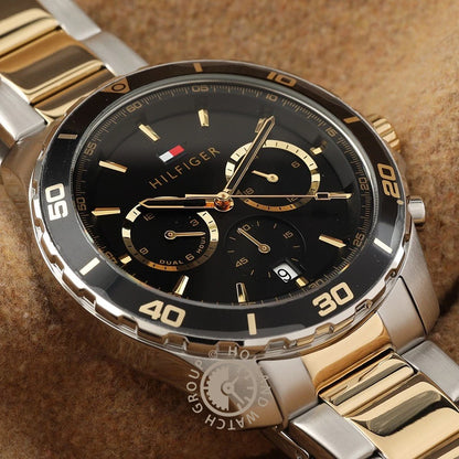 Tommy Hilfiger Men’s Watch – Model 1792095 | Sophisticated Bicolor Stainless-Steel Design