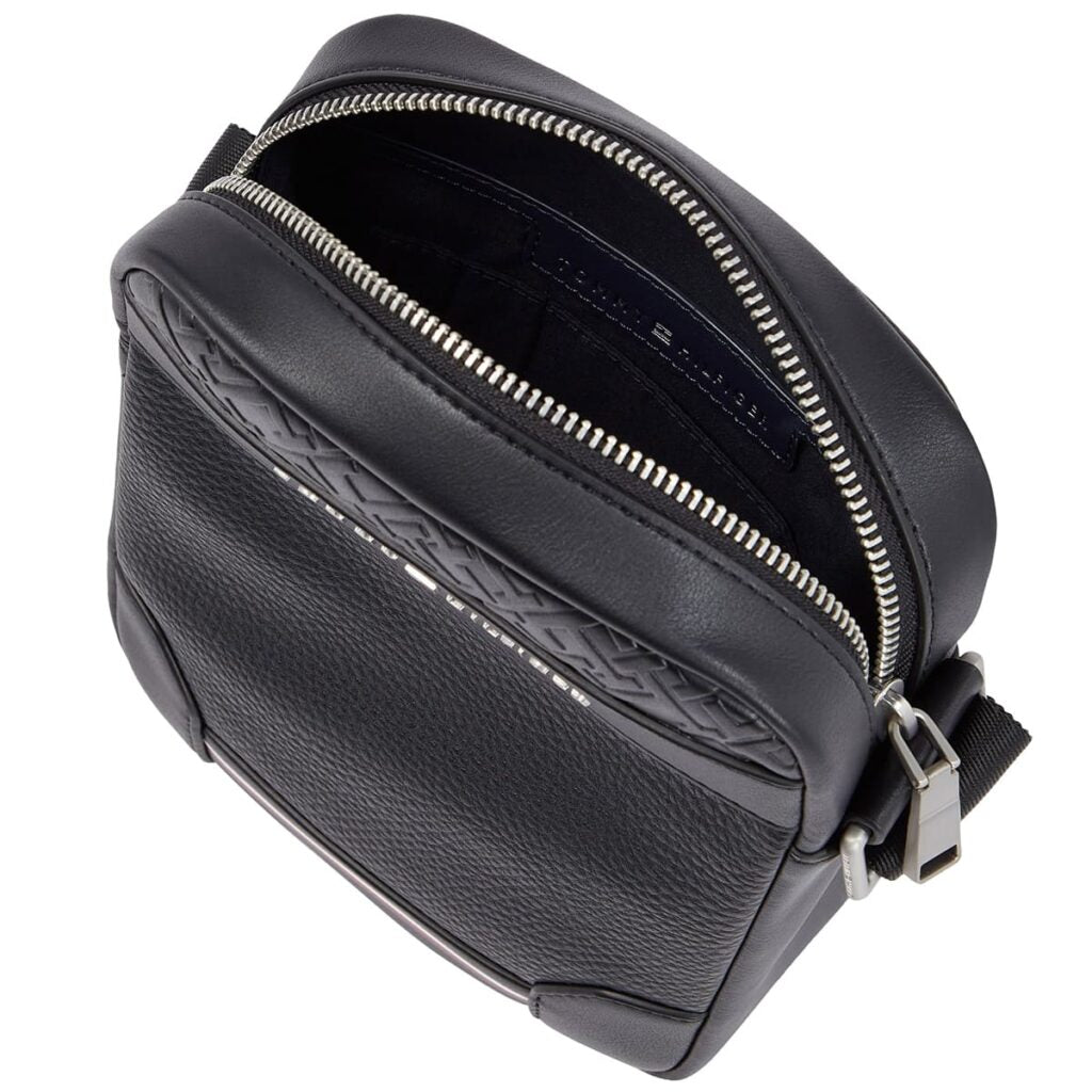Tommy Hilfiger Men’s Black Leather Crossbody Bag AM0AM11308 – Elegant Everyday Hands-Free Bag#69