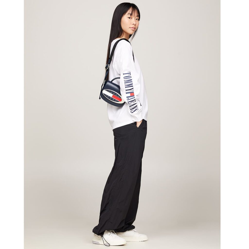 Tommy Hilfiger Women’s Mini Handbag – Navy Blue Leather Elegant Daily Bag (AW0AW15811)#67