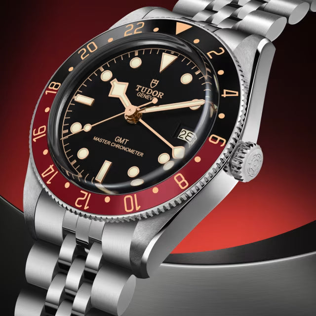 TUDOR Black Bay 58 GMT Stainless Steel Watch – 39mm Black & Burgundy Bezel – Manufacture Calibre MT5450-U