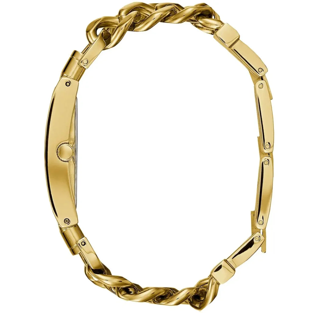 Guess Women’s Watch U1117L5 – Gold Stainless Steel Square Analog Timepiece