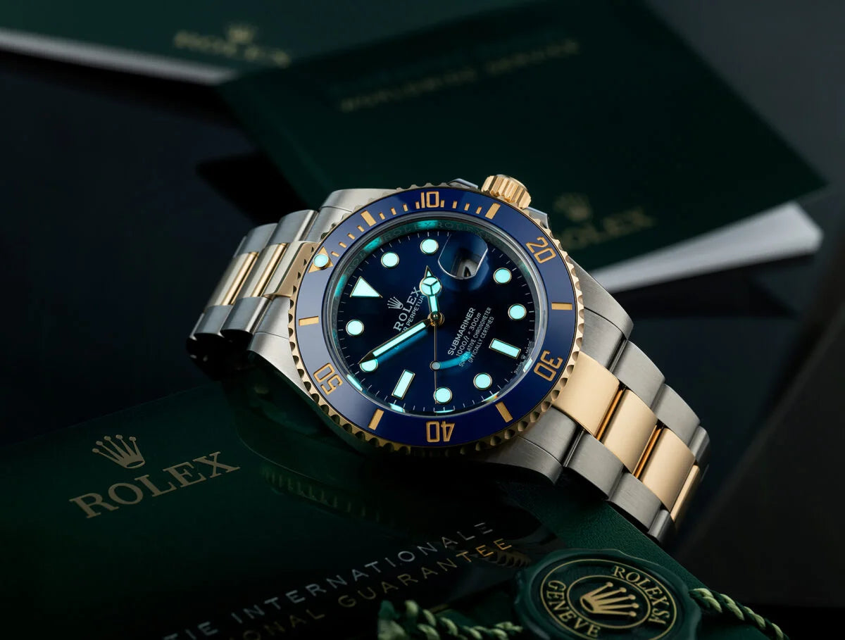 Rolex Submariner Watch For Men - Silver & Blue