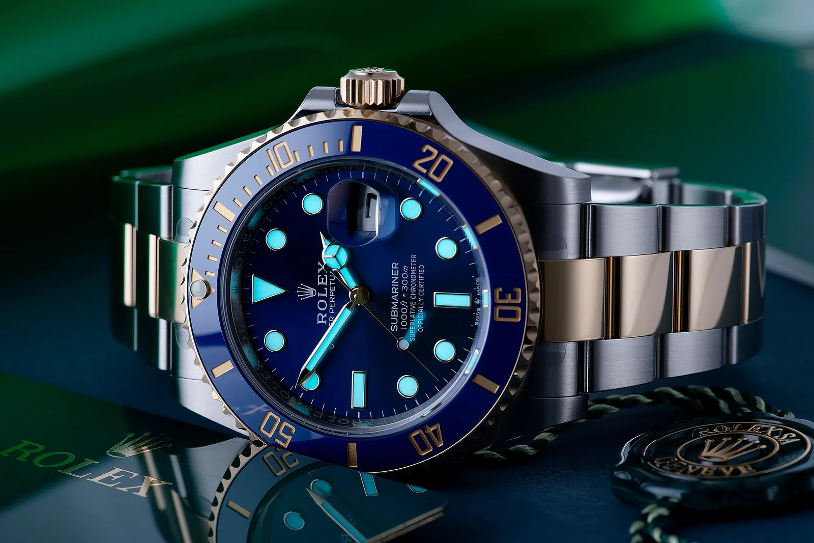 Rolex Submariner Watch For Men - Silver & Blue