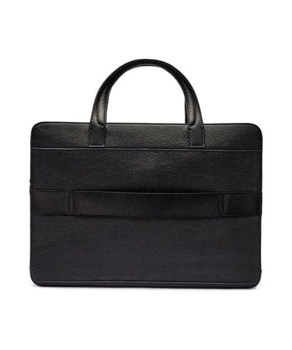 TH Black Leather Laptop Bag For Men 53