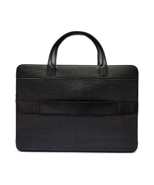 TH Black Leather Laptop Bag For Men 53