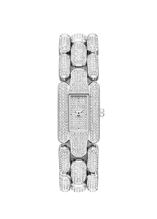 Michael Kors Hally Women’s Watch MK4922 Grey Stainless Steel Rectangular Quartz Watch