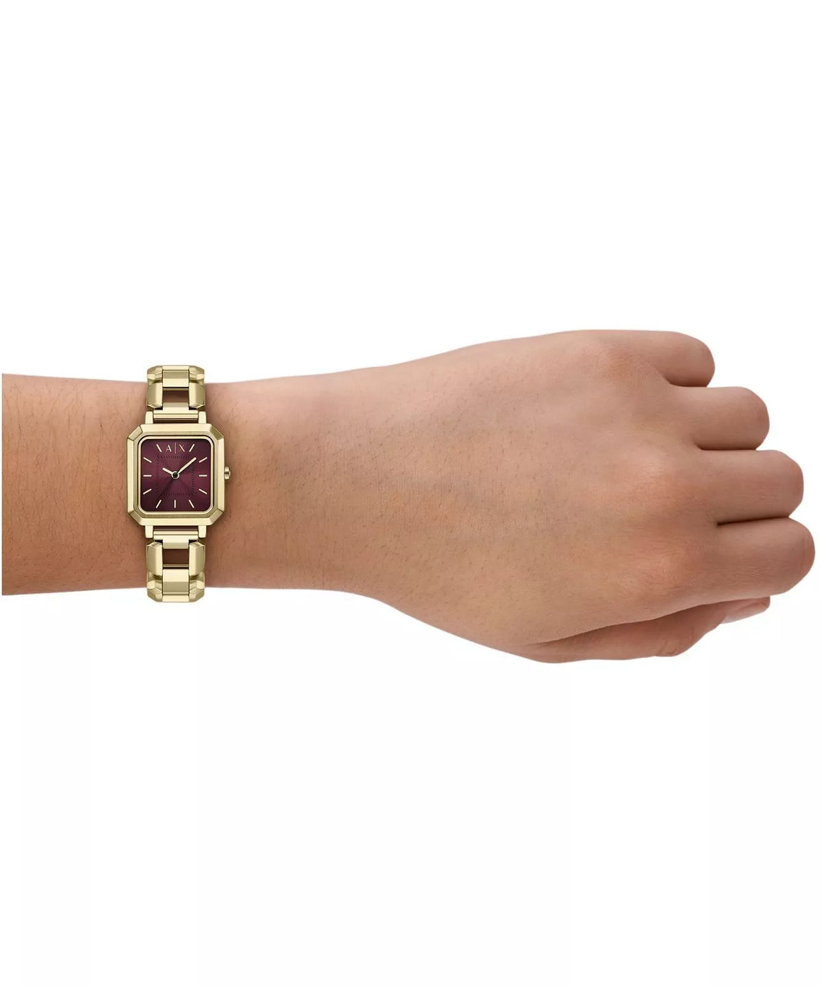 Armani Exchange Leila Women's Watch AX5734 - Gold Tone with Red Dial